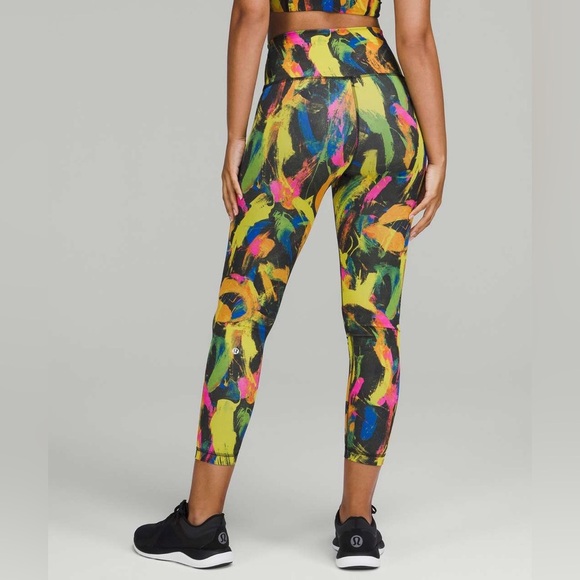 Lululemon Wunder Train High-Rise Tight 25" Undertone Black Multi Size 2 EUC - Picture 3 of 10